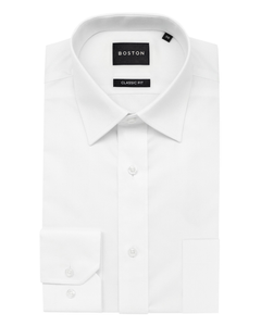 Brooke Business 5WT White Easycare Shirt