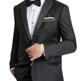 Jason 106 Black Australian Merino Wool Dinner Jacket