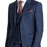 Ryan 106 French Navy Australian Merino Wool Waistcoat