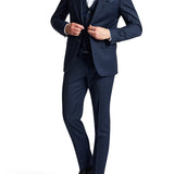 Edward 108 Blue Check Wool Stretch Suit Trouser