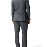 Edward 107 Charcoal Check Wool Stretch Suit Trouser