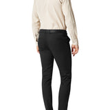 Black 490 Cotton Stretch Slim Chino
