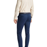 Navy 490 Cotton Stretch Slim Chino