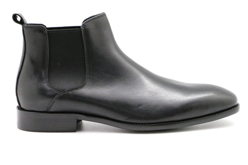 Madrid Black Leather Boot