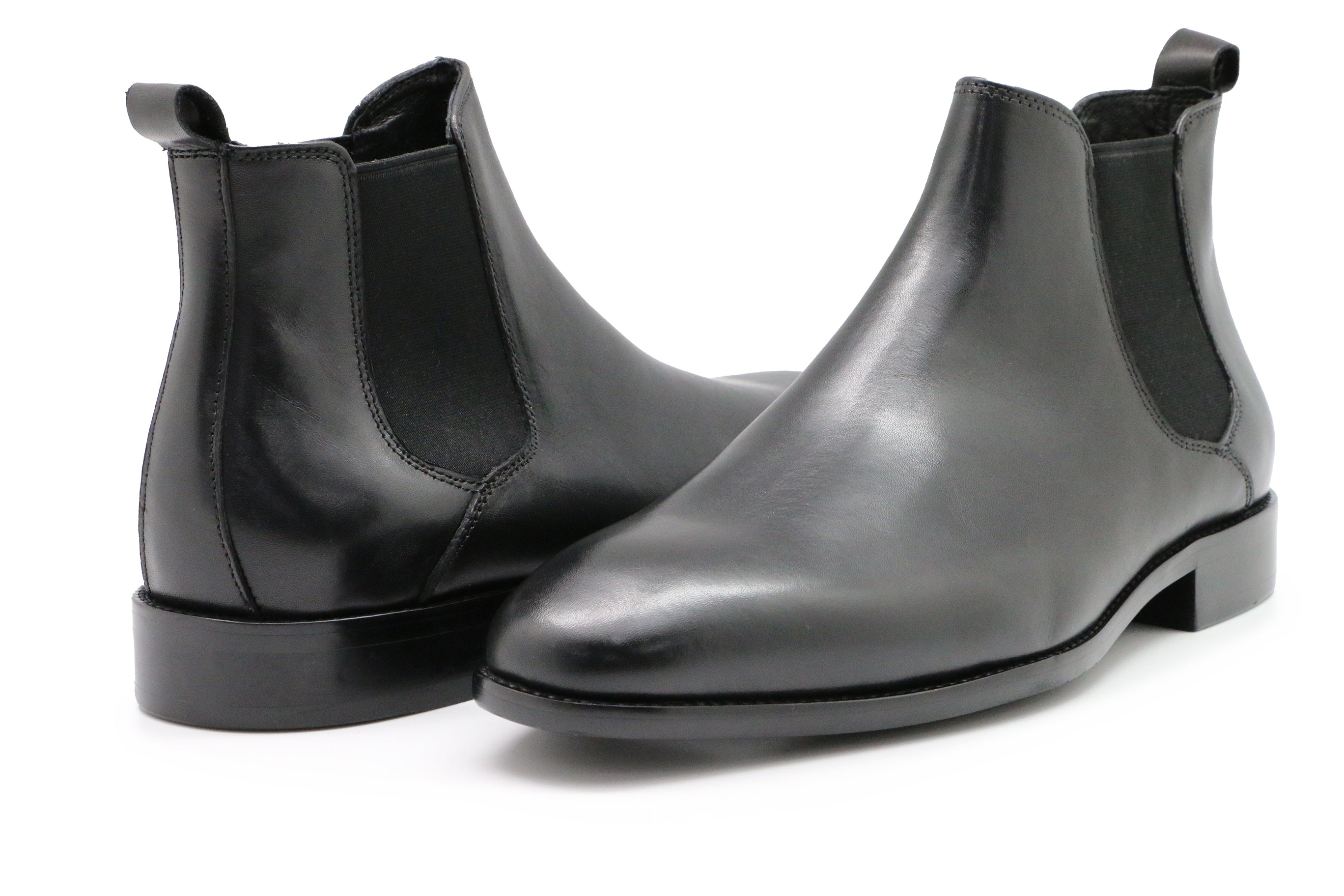 Madrid Black Leather Boot