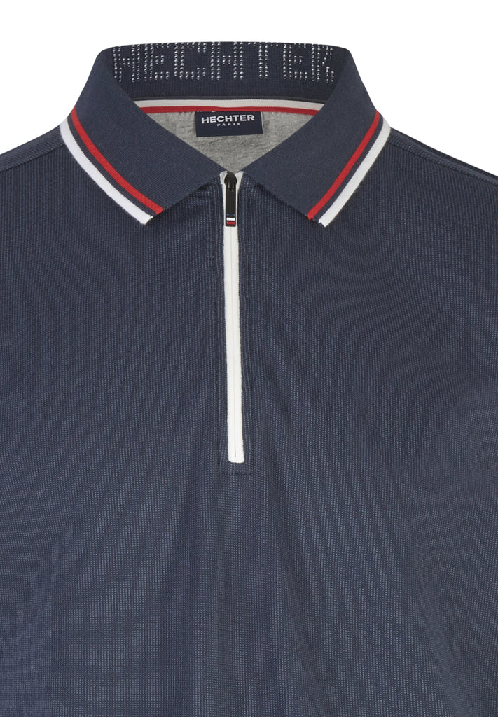 Navy Zipped Polo – Boston Fine Tailoring