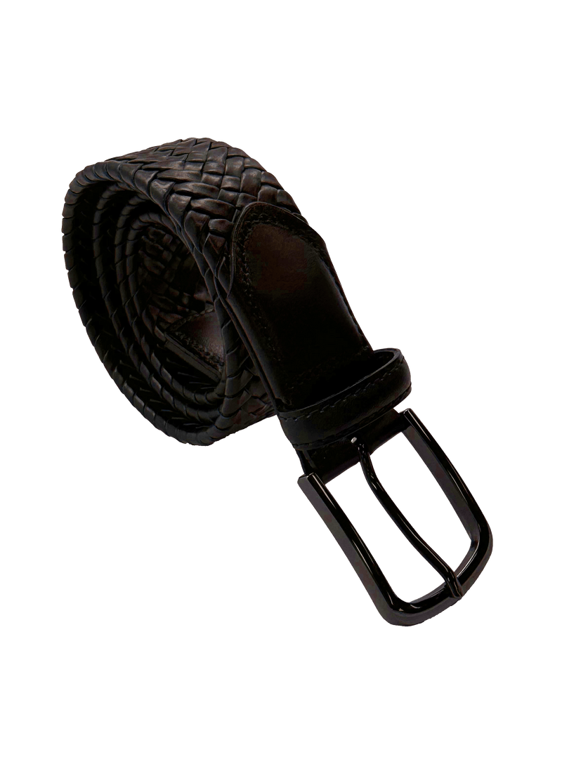 Brown Cross Woven Belt