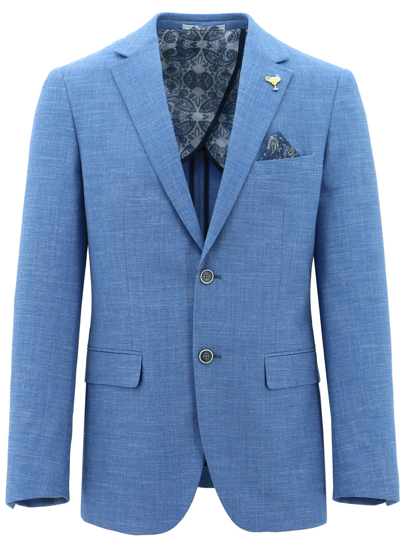 Jasper Blue Linen Sports Jacket