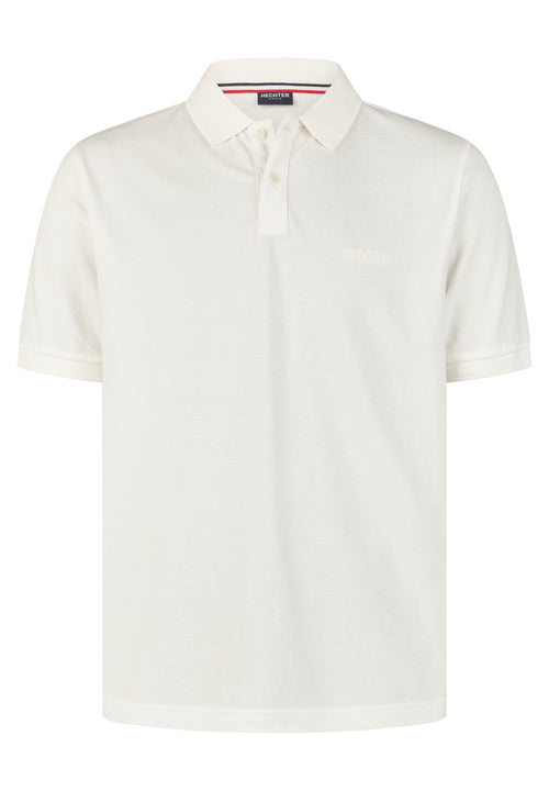 White Pique Polo