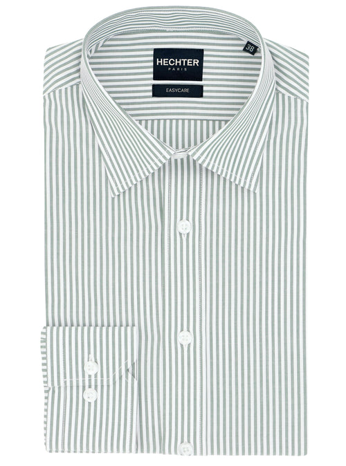 Liberty Business Green Striped Shirt