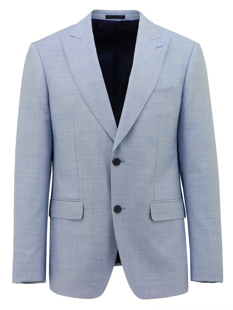 Cannes Edward Blue Wool Suit