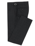 Forli Blake Black Prince of Wales Checked Wool Suit