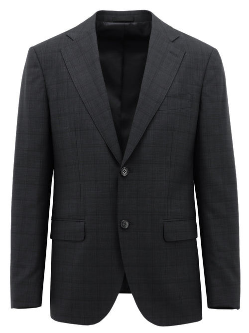 Forli Blake Black Prince of Wales Checked Wool Suit