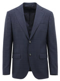Forli Blake Navy Prince of Wales Checked Wool Suit