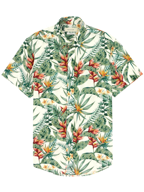 Sel Tropical Print Summer Shirt