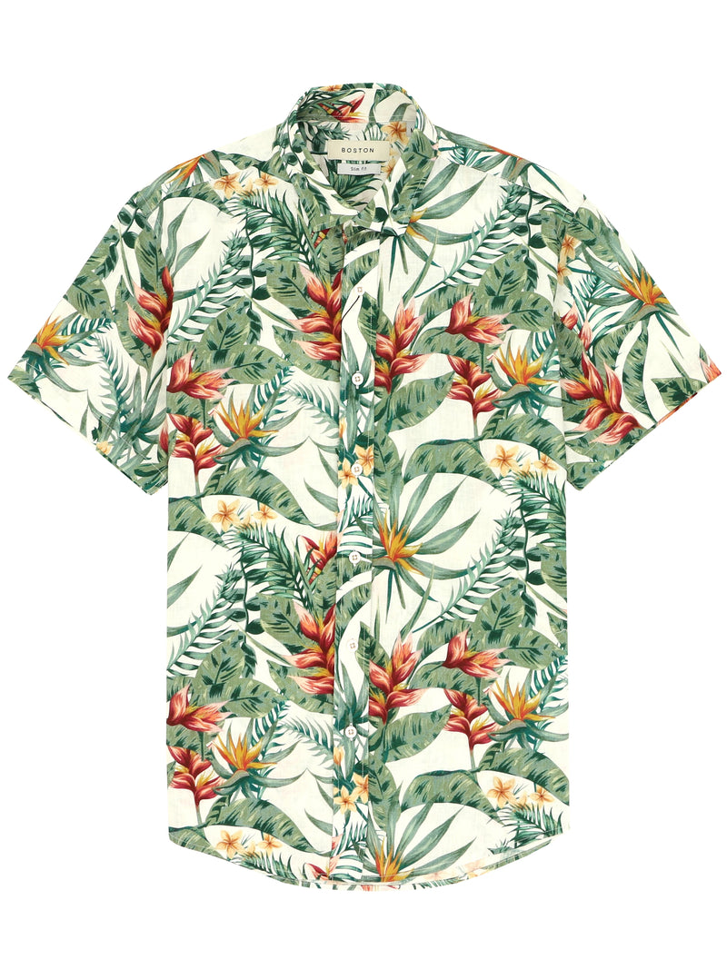 Sel Tropical Print Summer Shirt