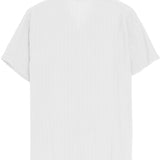 Capricorn White Textured Summer Shirt