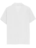 Capricorn White Textured Summer Shirt