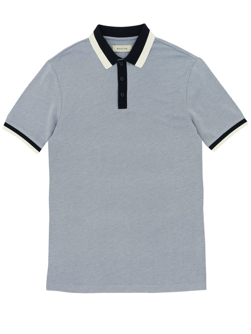 Navy Bi-colour Tip Polo