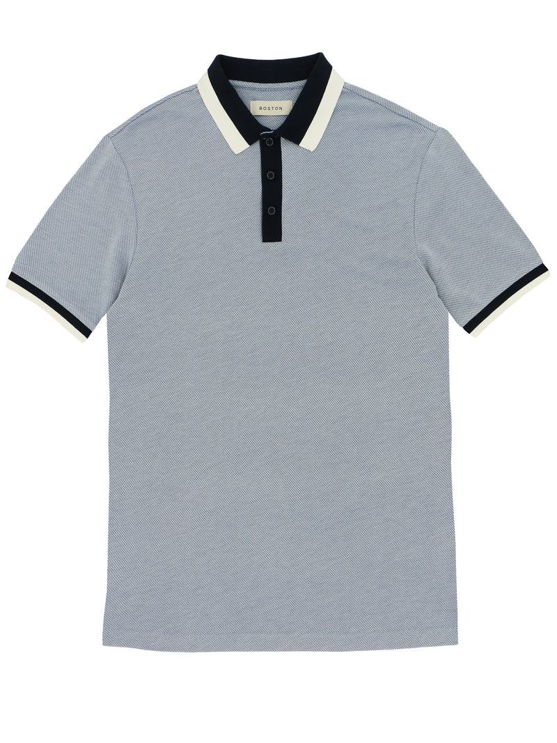 Navy Bi-colour Tip Polo