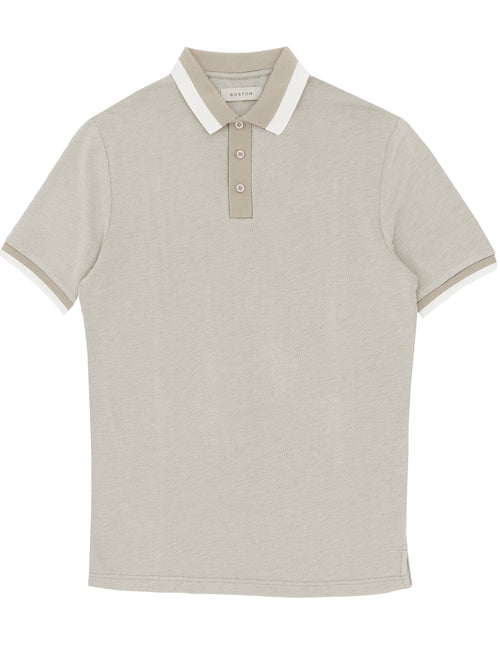 Beige Bi-colour Tip Polo