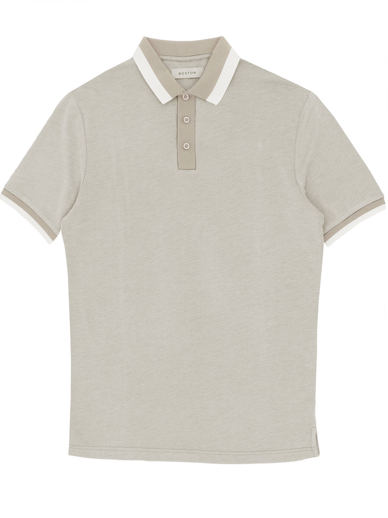 Beige Bi-colour Tip Polo
