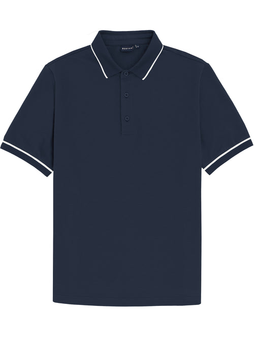 Navy Tip Polo