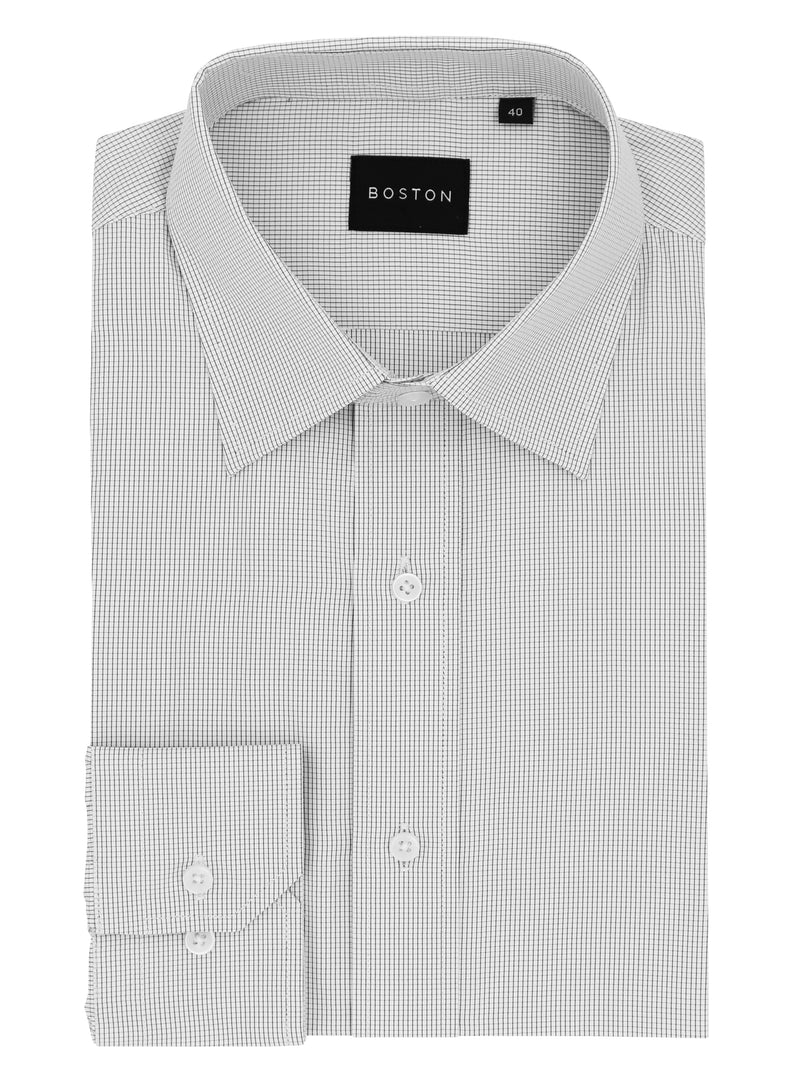 Liberty Business Black Microchecked Shirt