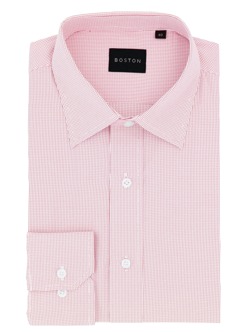 Liberty Business Pink Microchecked Shirt