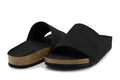 Malaga Black Suede Slides