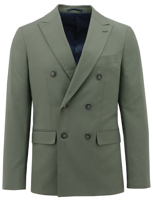 Monza Blake Olive Double Breasted Suit