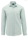 Sel Green Striped Casual Shirt