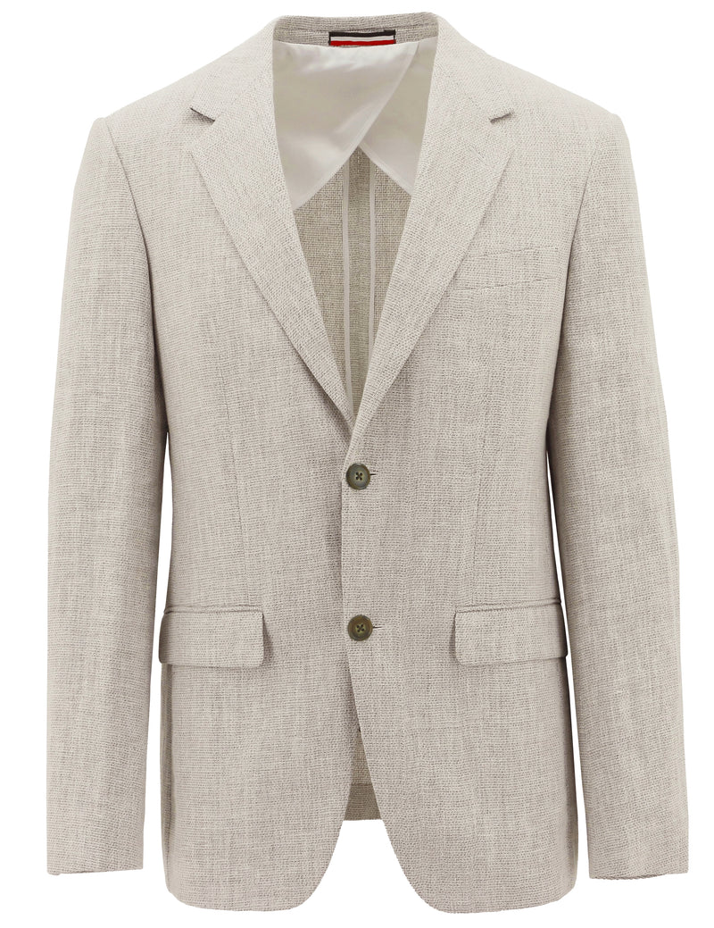 Lazio Sand Linen Blend Sports Jacket