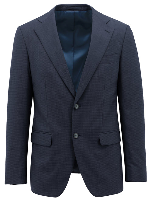 Siena Blake Navy Microchecked Wool Suit