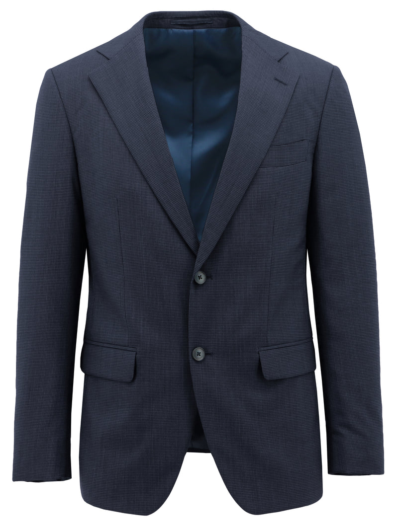 Siena Blake Navy Microchecked Wool Suit