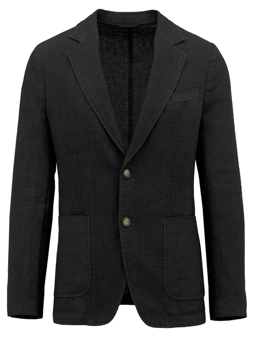Modena Imola Black Linen Suit