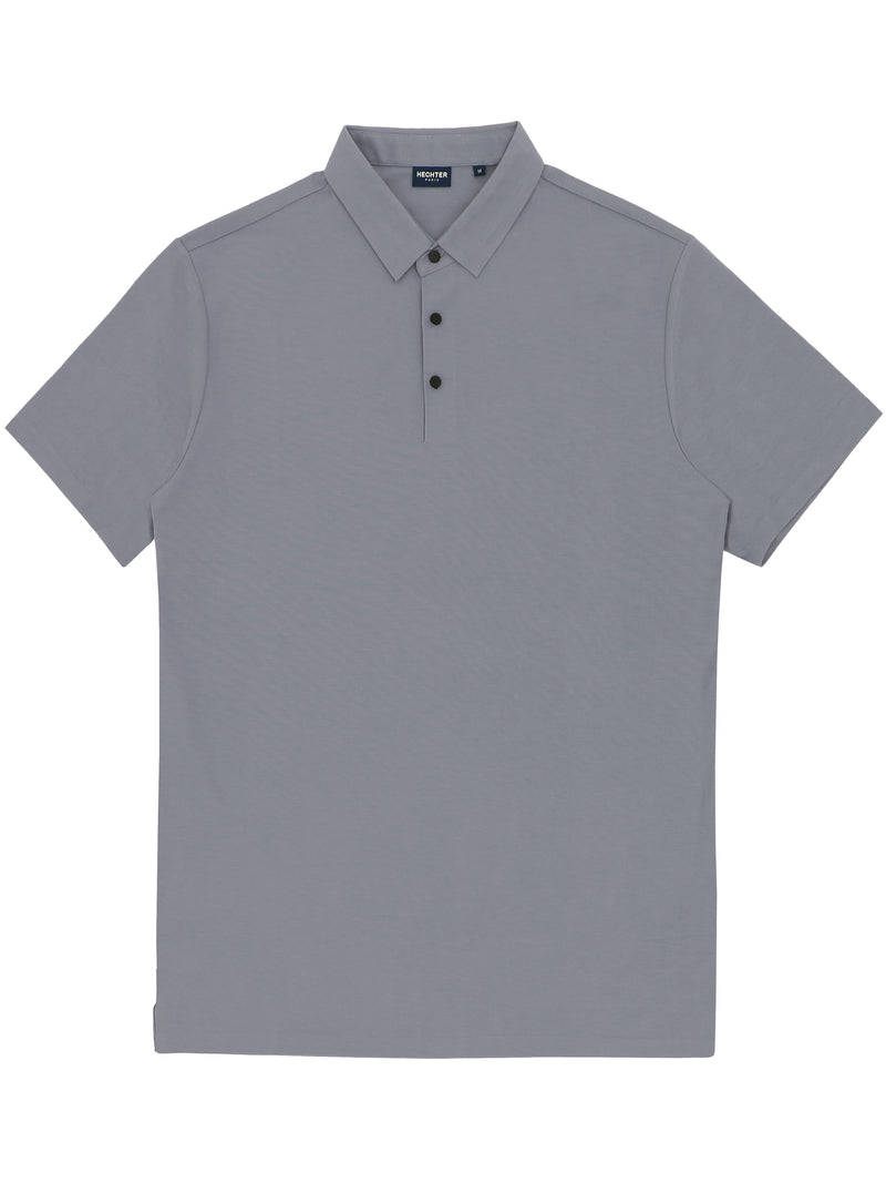 Grey Stretch Polo