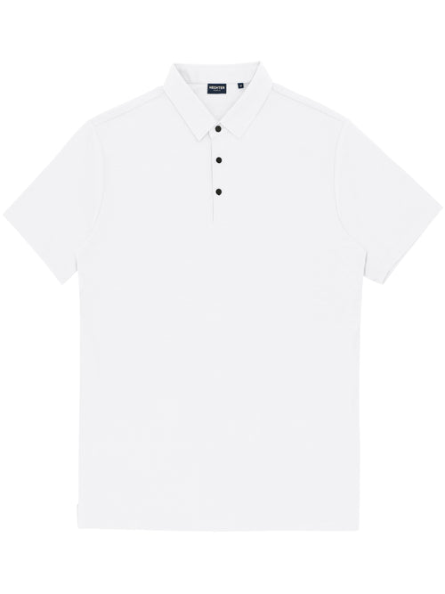 White Stretch Polo