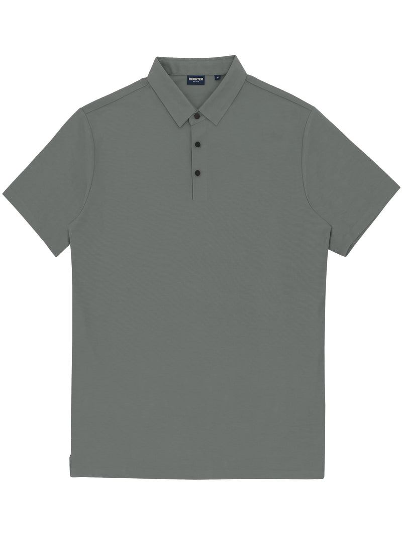 Green Stretch Polo