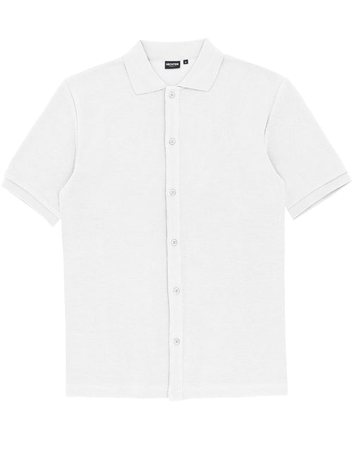 Sheen White Knit Shirt