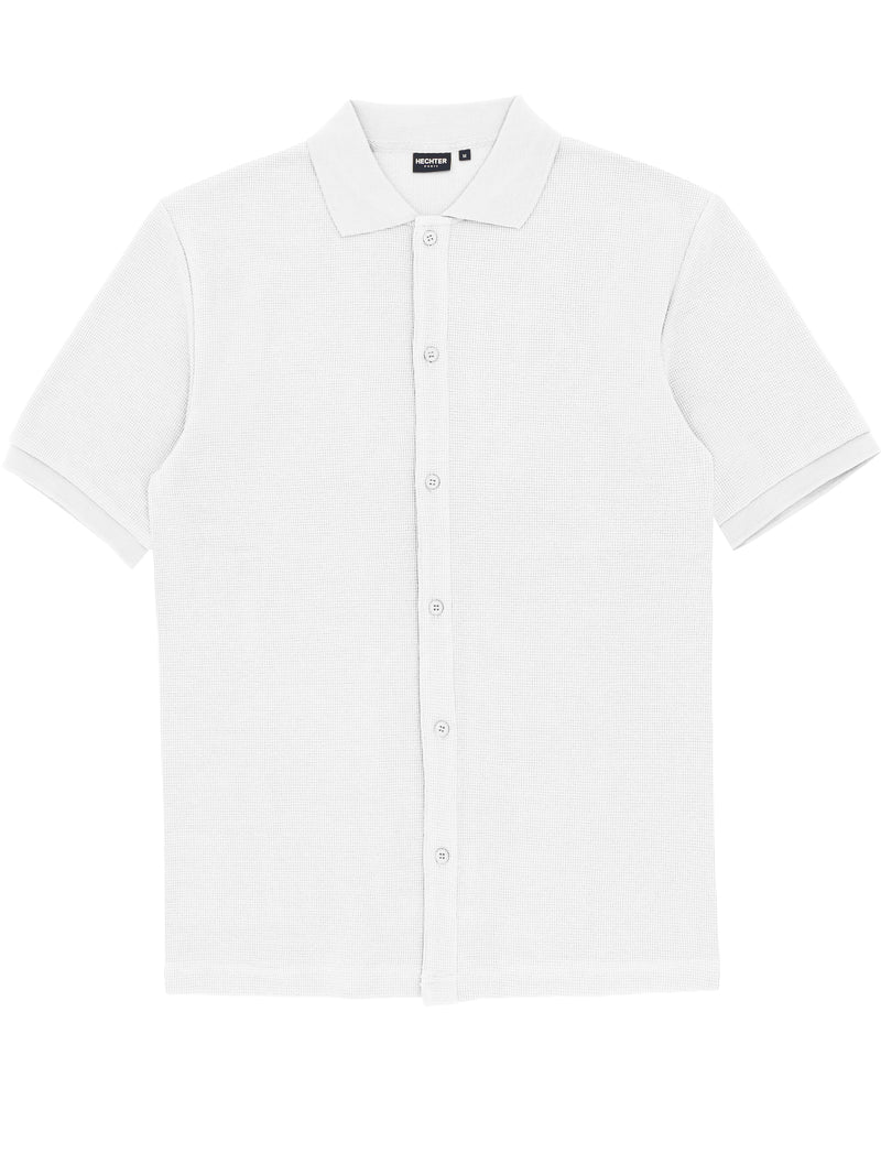 Sheen White Knit Shirt