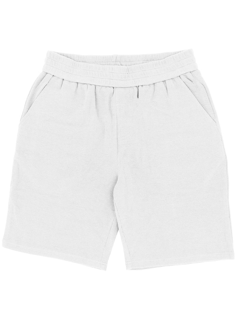 White Knit Shorts