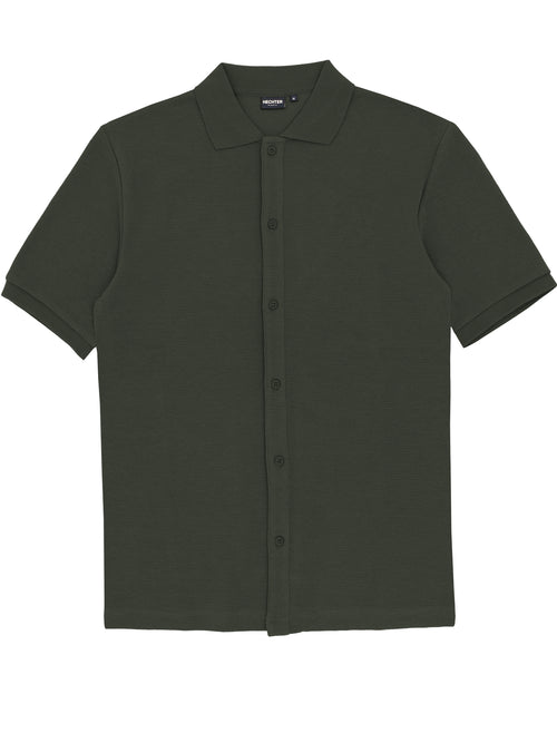 Sheen Olive Knit Shirt