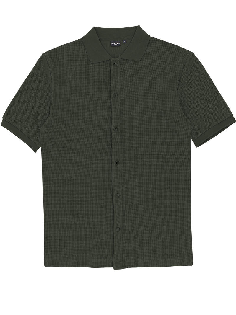Sheen Olive Knit Shirt