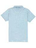 Light Blue Washed Effect Polo