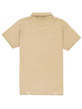 Beige Washed Effect Polo