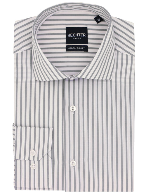 Jacque Business Grey Striped Shirt