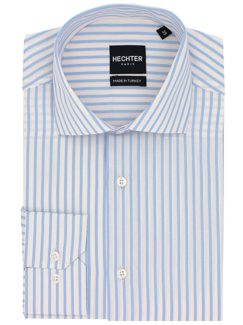Jacque Business Blue Striped Shirt