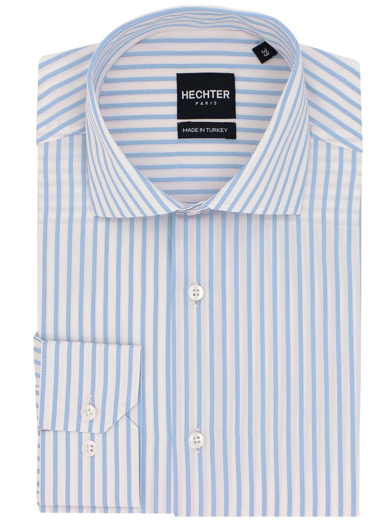 Jacque Business Blue Striped Shirt