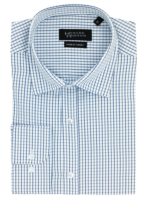 Brooke Business Blue Checked Shirt